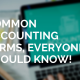 10 Common Accounting Terms